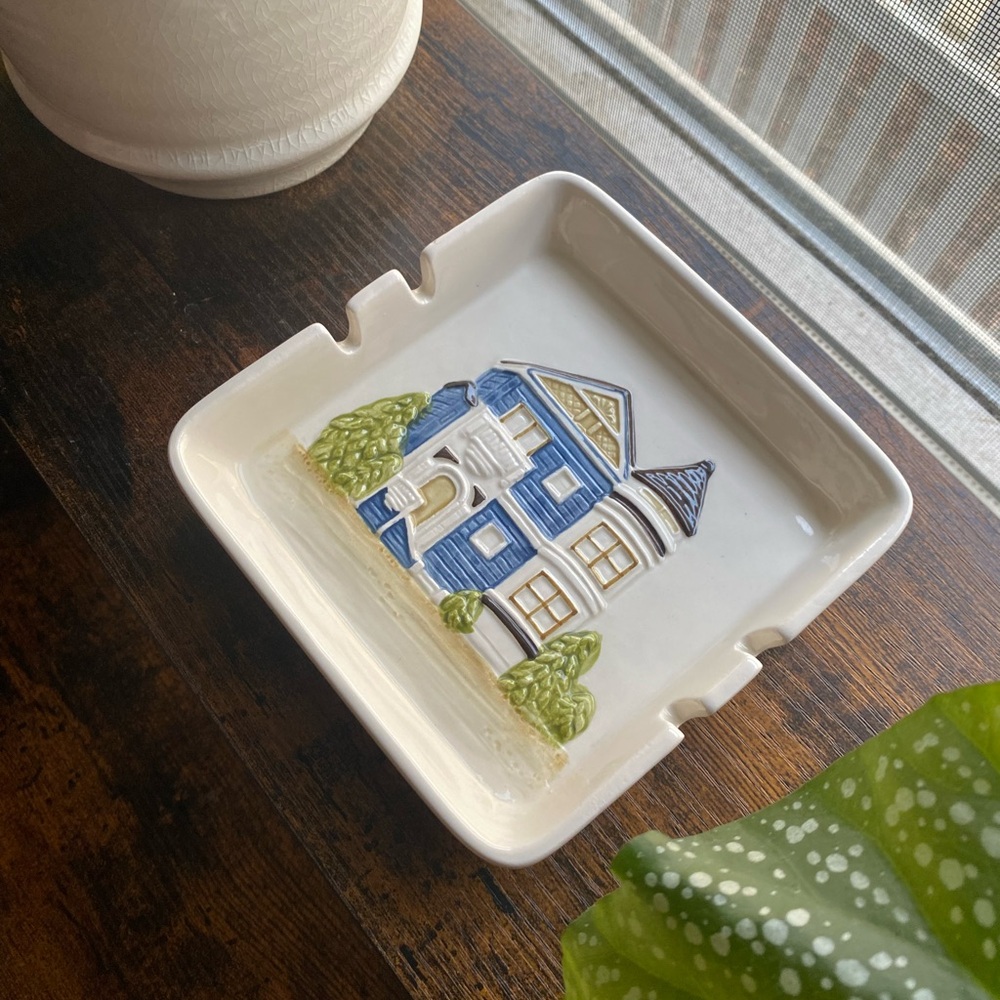 Otagiri Blue and Green Ceramic Dish - Picture 3 of 8